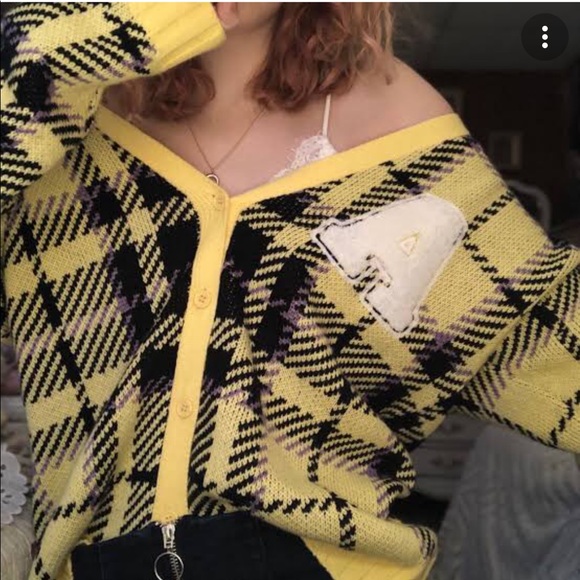 Forever 21 Letterman Cardigan Sweater - Picture 2 of 9